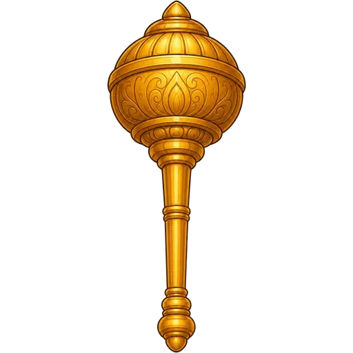 Hanuman's golden gada mace
