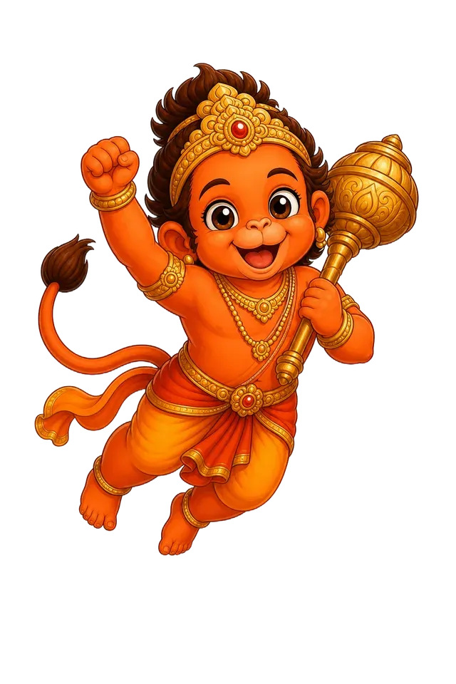 Hanuman cheering