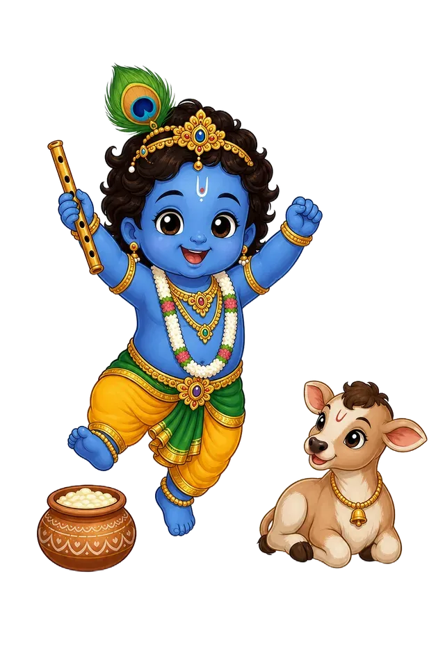 Krishna cheering