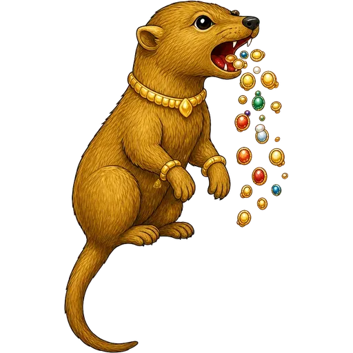 Kubera's jewel spitting mongoose
