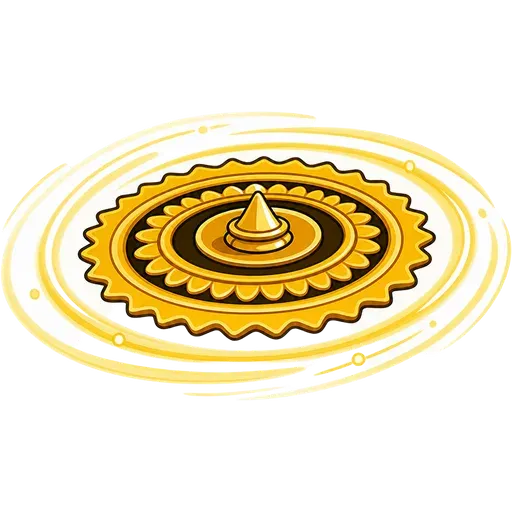 Vishnu's sudarshana chakra discus
